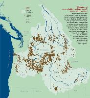 Map of Columbia River basin habitat projects