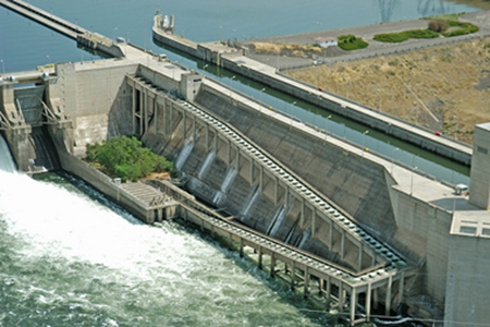 Lower Monumental Dam - a fish ladder 380
